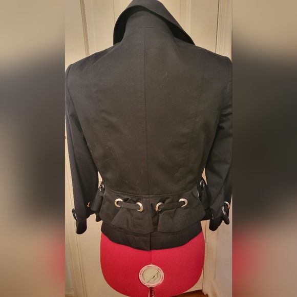 Black Per Se jacket sz 0 pants sz 2 full suit 2 pieces - Picture 5 of 6